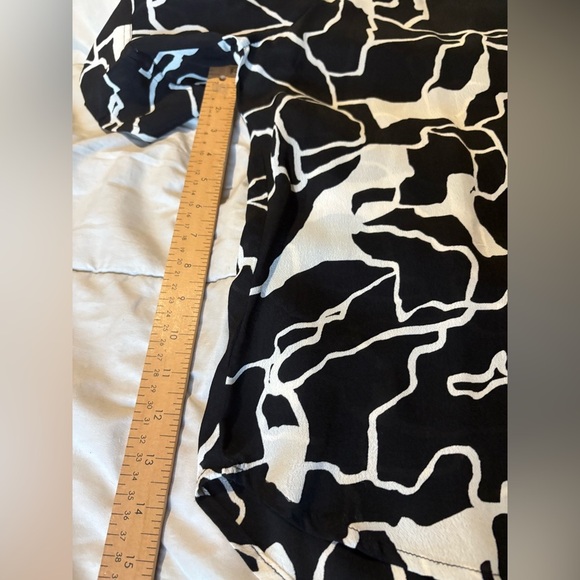 Fransa NWT black white loose fit short sleeve blouse size XL - Picture 11 of 13